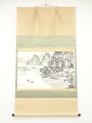 癸亥（1983年）　王学蹄筆　桂林　肉筆紙本掛軸（保護箱）